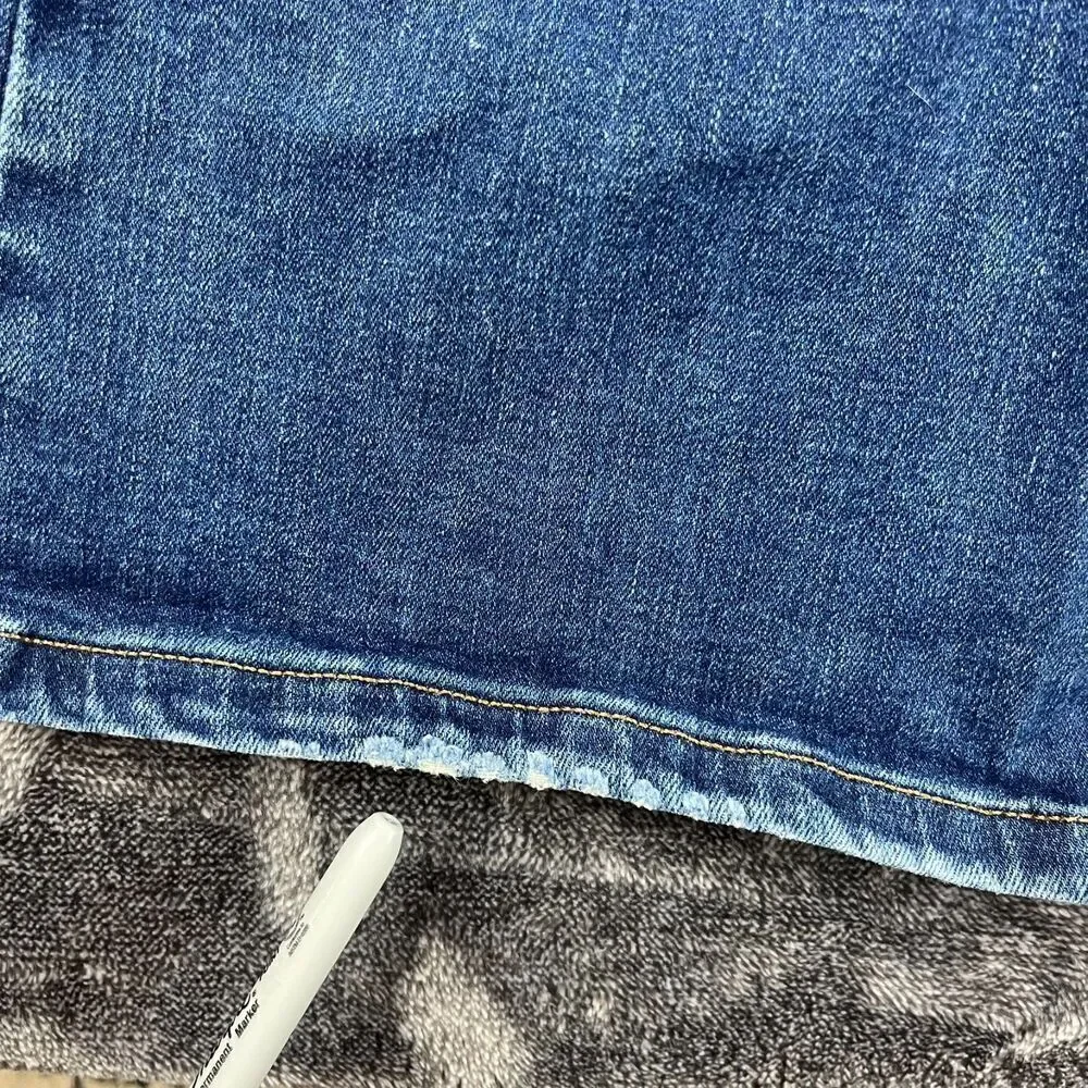Free People Jayde Flare Blue Denim Jeans Women's 29 High-Rise Stretch Western